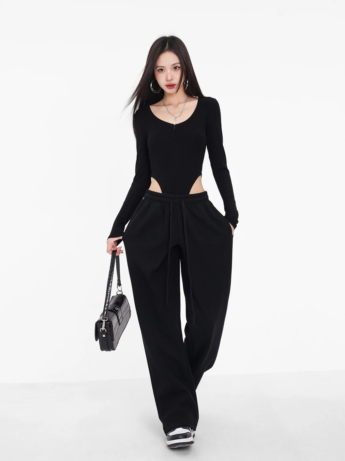 American Sle High Waist Casual Sports Pants Women's Spicy Girl Straight Leg Wide Leg Sweatpants Street Sle Cotton Blend
American Sle High Waist Casual Sports Pants Women's Spicy Girl Straight Leg Wide Leg Sweatpants Street Sle Cotton Blend