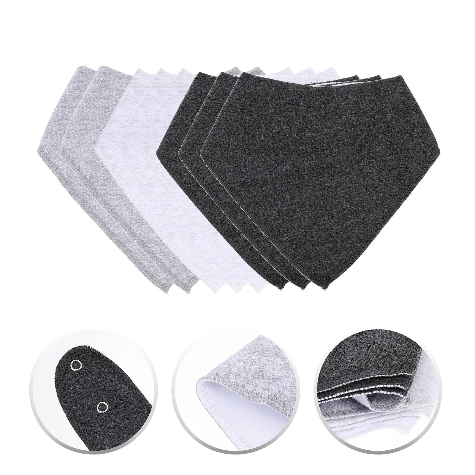 8Pcs Plain Bandana Bibs Unisex Cotton Drool Bibs Absorbent Lightweight Infant Feeding Saliva Towels
8Pcs Plain Bandana Bibs Unisex Cotton Drool Bibs Absorbent Lightweight Infant Feeding Saliva Towels