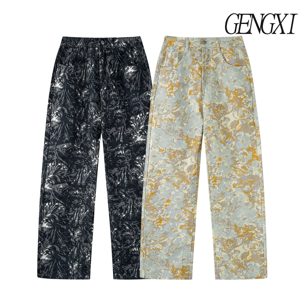 Мужские джинсы с принтом тай-дай в американском стиле, осенне-зимние новые уличные прямые джинсы, уличная мода, рабочая одежда, повседневные брюки 
Мужские джинсы с принтом тай-дай в американском стиле, осенне-зимние новые уличные прямые джинсы, уличная мода, рабочая одежда, повседневные брюки