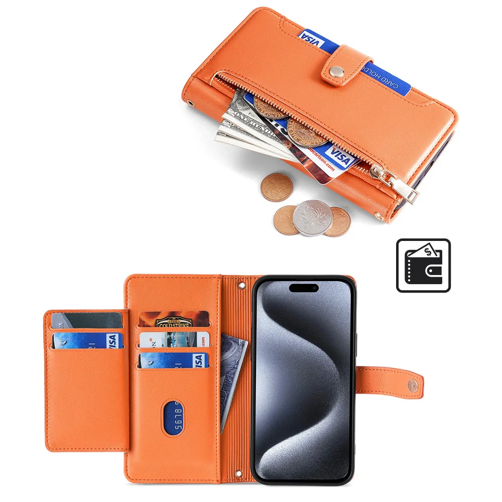 Luxury Zipper Crossbody Case for iPhone 16 Pro Max 15 Plus 14 13 12 11 12 Xs Xr X Leather Lanyard 5 Cards Slot Pocket Book Cover
Luxury Zipper Crossbody Case for iPhone 16 Pro Max 15 Plus 14 13 12 11 12 Xs Xr X Leather Lanyard 5 Cards Slot Pocket Book Cover