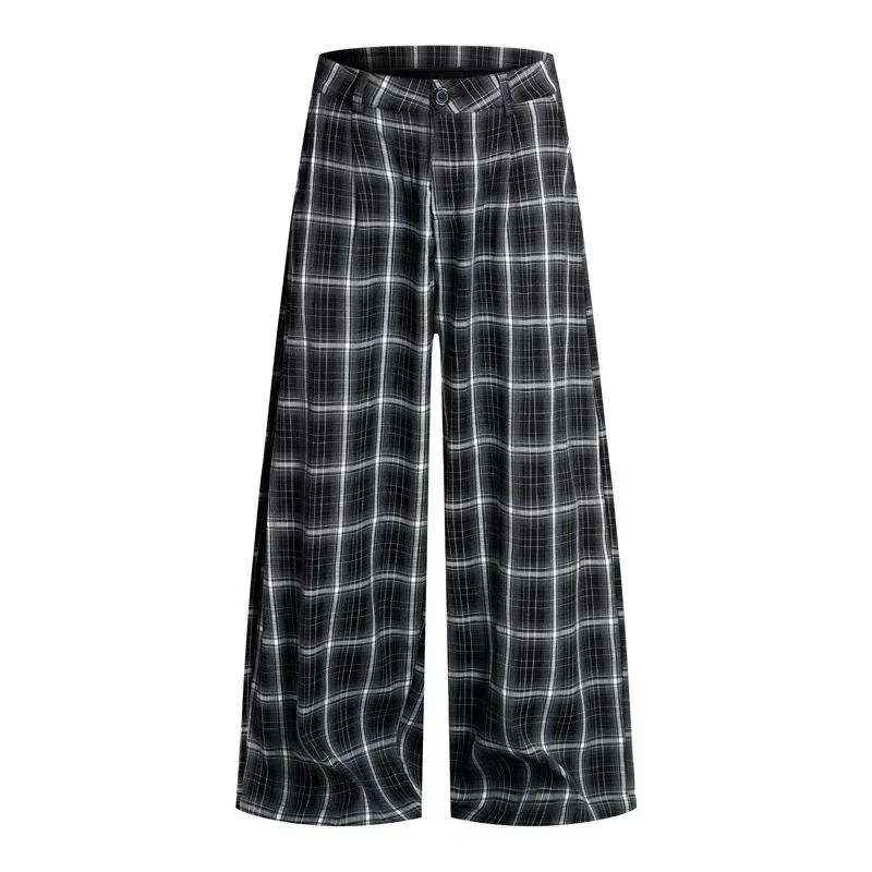 Black Trendy Black And White Plaid Prinrrint Men's Casual Pants Loose Versatile Unisex Wide Leg Long Trousers 9XROI0
Black Trendy Black And White Plaid Prinrrint Men's Casual Pants Loose Versatile Unisex Wide Leg Long Trousers 9XROI0