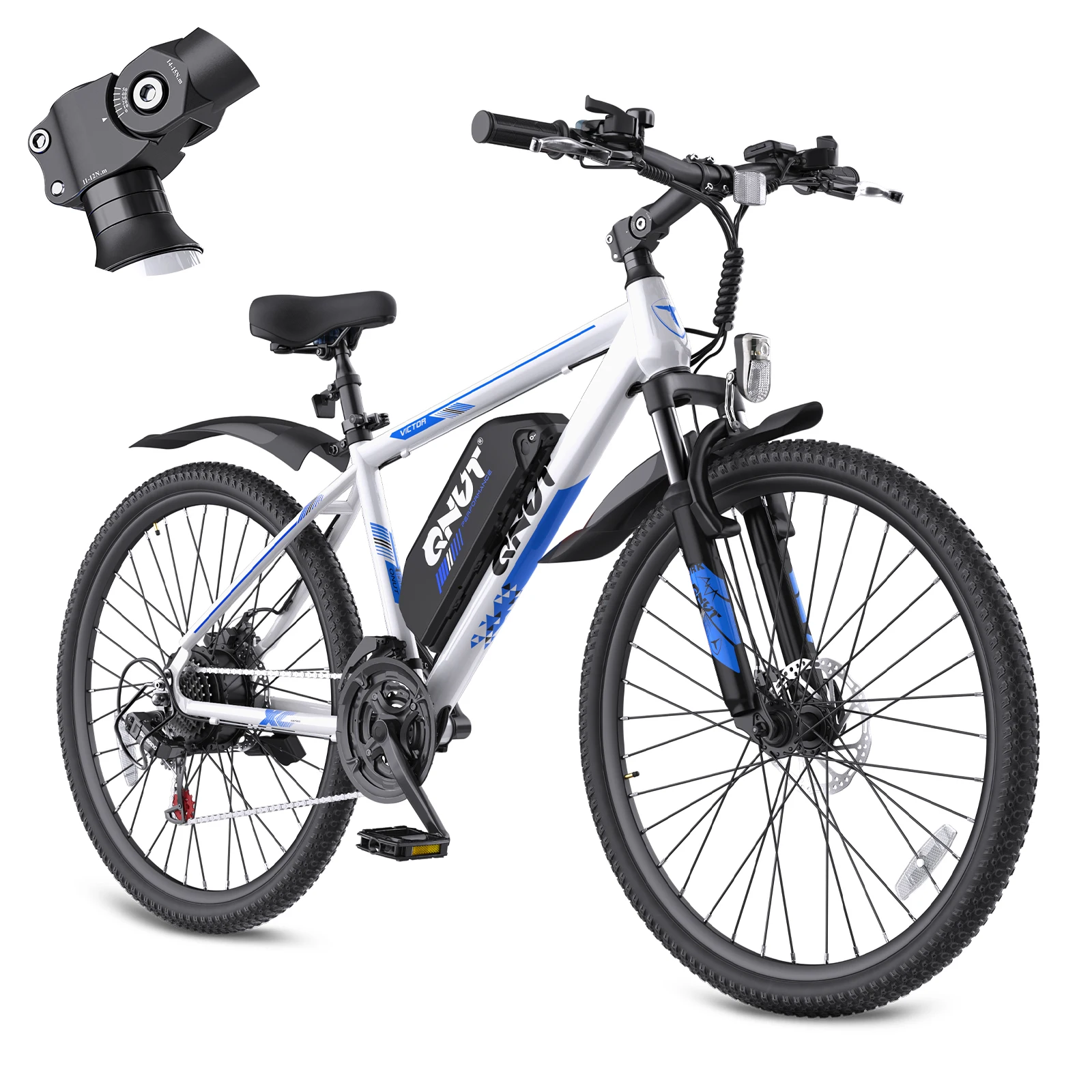 QNUT Electric Bike Peak 1000W 28MPH 21-Speed Ebike, 36V 10.4Ah Removable Battery Up to 45 Miles, 26" Aluminum Frame, UL 2849 Certified
QNUT Electric Bike Peak 1000W 28MPH 21-Speed Ebike, 36V 10.4Ah Removable Battery Up to 45 Miles, 26" Aluminum Frame, UL 2849 Certified
