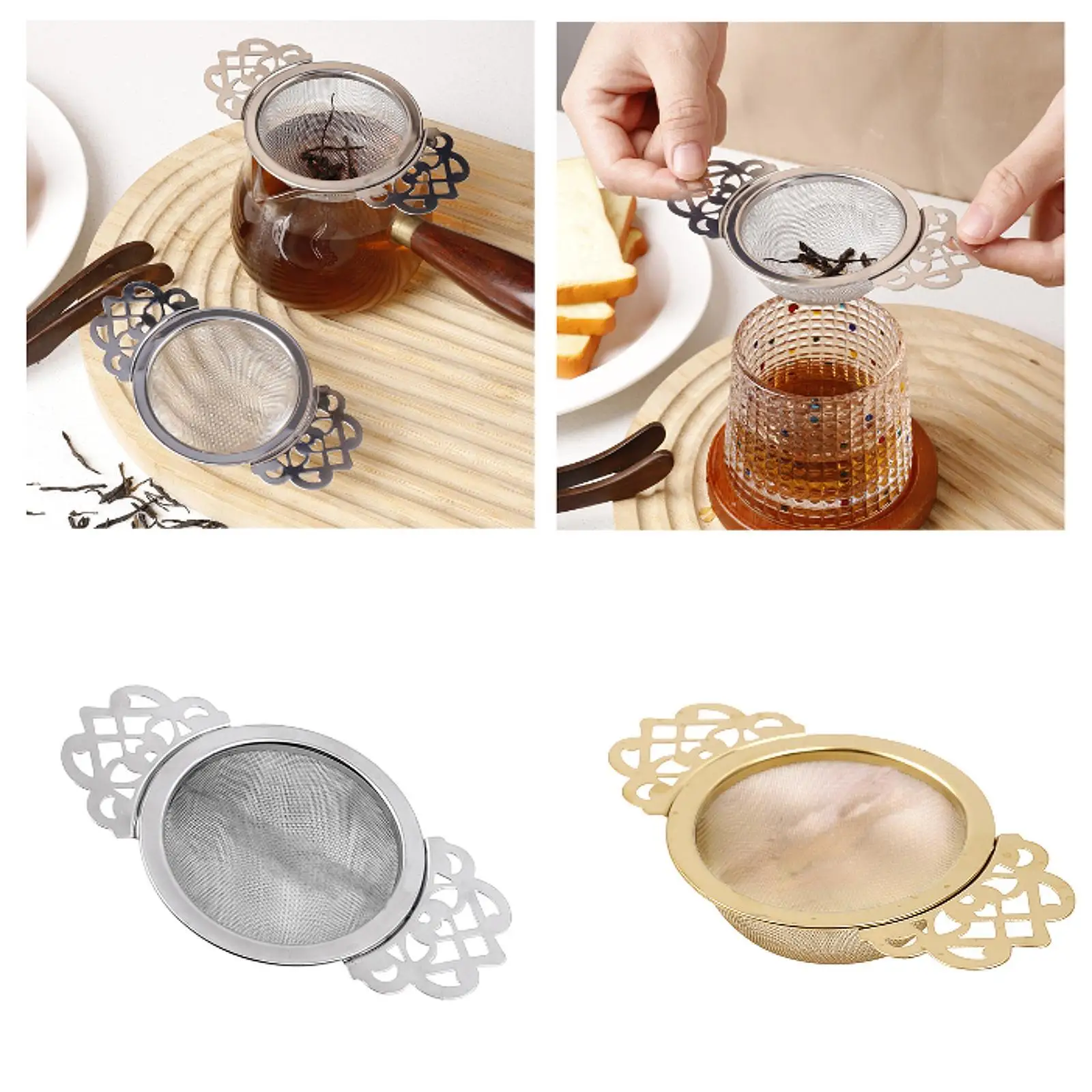Fine Mesh Tea Strainer Teaware Practical Rust Resistant Tea Accessories Metal Sifter for Loose Leaf Home Use Kitchen Tea Pot
Fine Mesh Tea Strainer Teaware Practical Rust Resistant Tea Accessories Metal Sifter for Loose Leaf Home Use Kitchen Tea Pot