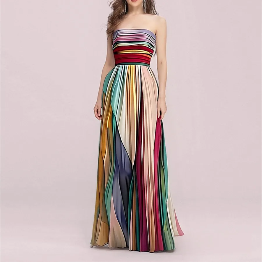 【New style】2026 women's clothing spring new style sexy tube top printed color long dress dress
【New style】2026 women's clothing spring new style sexy tube top printed color long dress dress