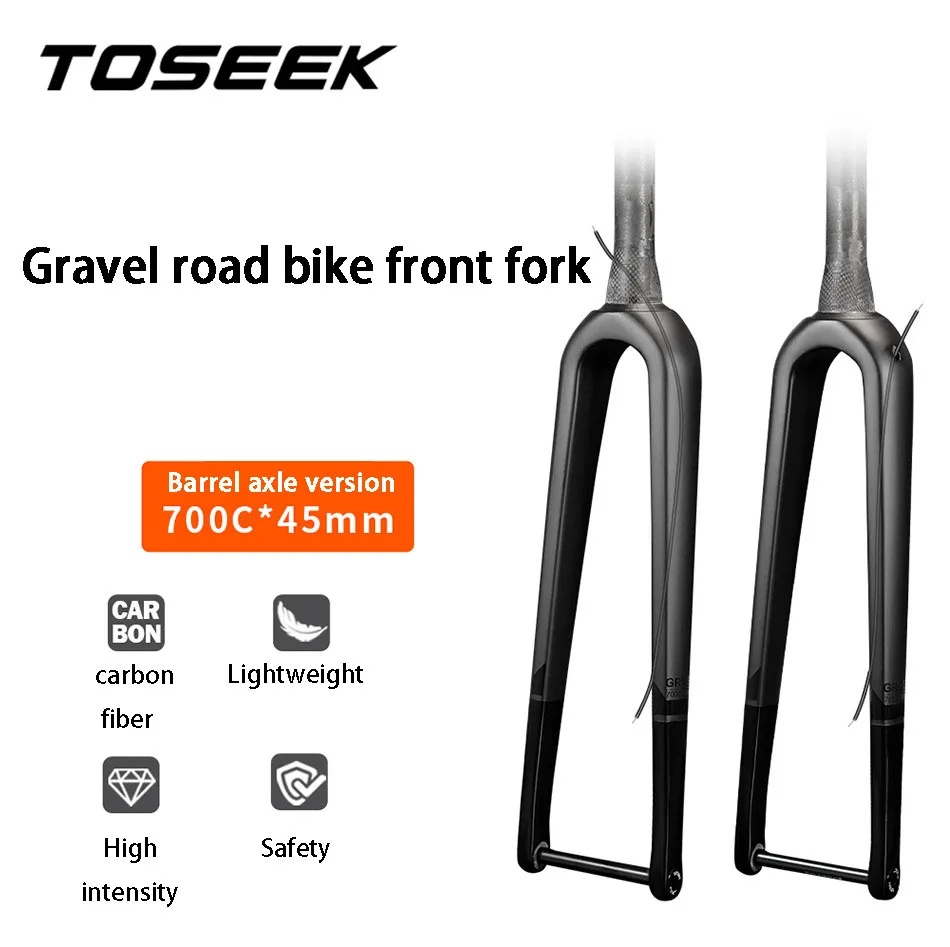 TOSEEK Bicycle Carbon Fiber Front Fork Gravel Road Bike Front Fork TORAY T800 Carbon Fiber Lightweight Material
TOSEEK Bicycle Carbon Fiber Front Fork Gravel Road Bike Front Fork TORAY T800 Carbon Fiber Lightweight Material