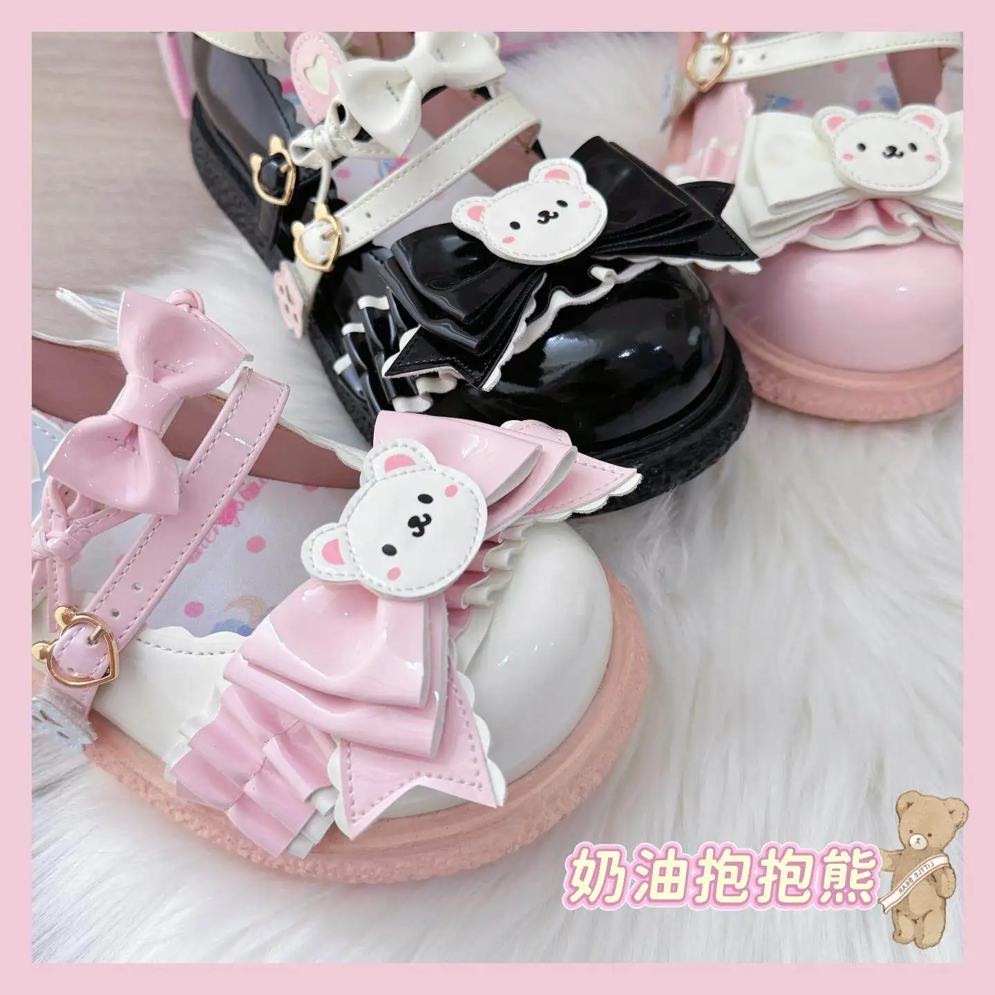 Japanese Kawaii Original Lolita Bow Bear Flat Shoes Soft Girl Sweet Cute Mary Jane Shoe Bow Round Head Lo Single Shoes for Women
Japanese Kawaii Original Lolita Bow Bear Flat Shoes Soft Girl Sweet Cute Mary Jane Shoe Bow Round Head Lo Single Shoes for Women