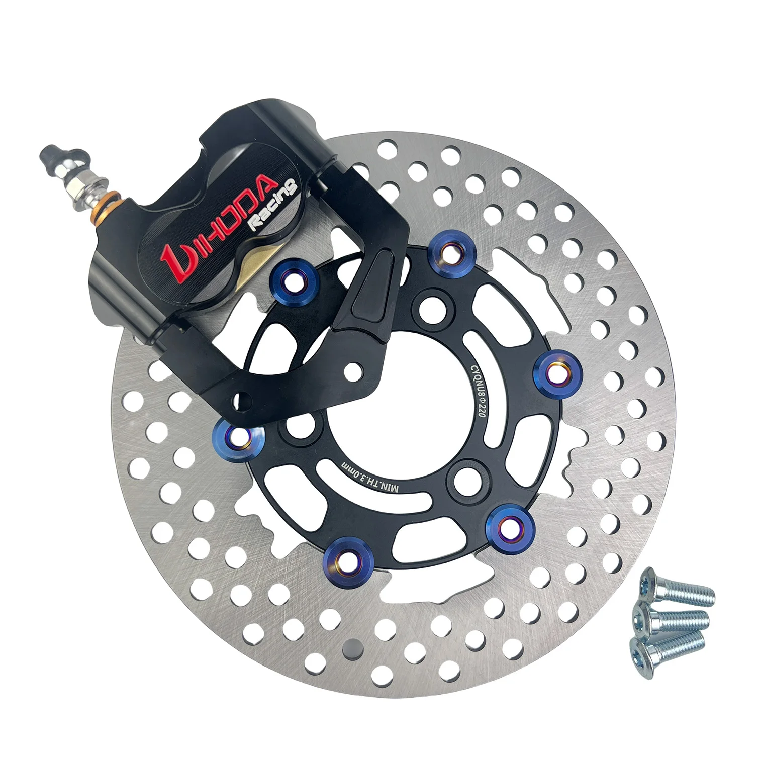 Универсальный комплект для переоборудования тормозной системы мотоцикла DIHODA, совместимый с тормозными дисками 220 мм × 70 мм и адаптерными кронштейнами
Универсальный комплект для переоборудования тормозной системы мотоцикла DIHODA, совместимый с тормозными дисками 220 мм × 70 мм и адаптерными кронштейнами