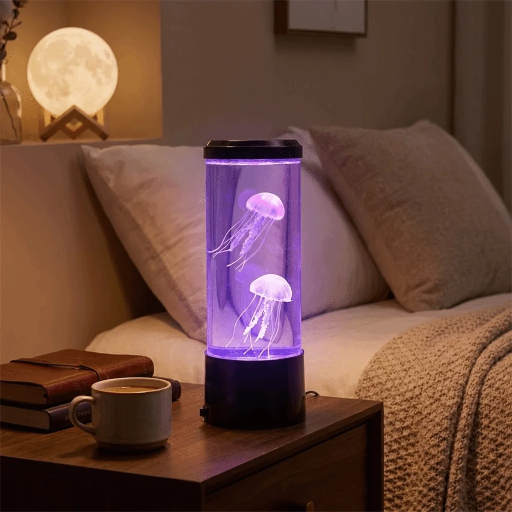 7-Color Changing LED Jellyfish Night Light Acrylic USB Jellyfish Lava Lamp Remote Control Colorful Desktop Ornament Bedroom
7-Color Changing LED Jellyfish Night Light Acrylic USB Jellyfish Lava Lamp Remote Control Colorful Desktop Ornament Bedroom