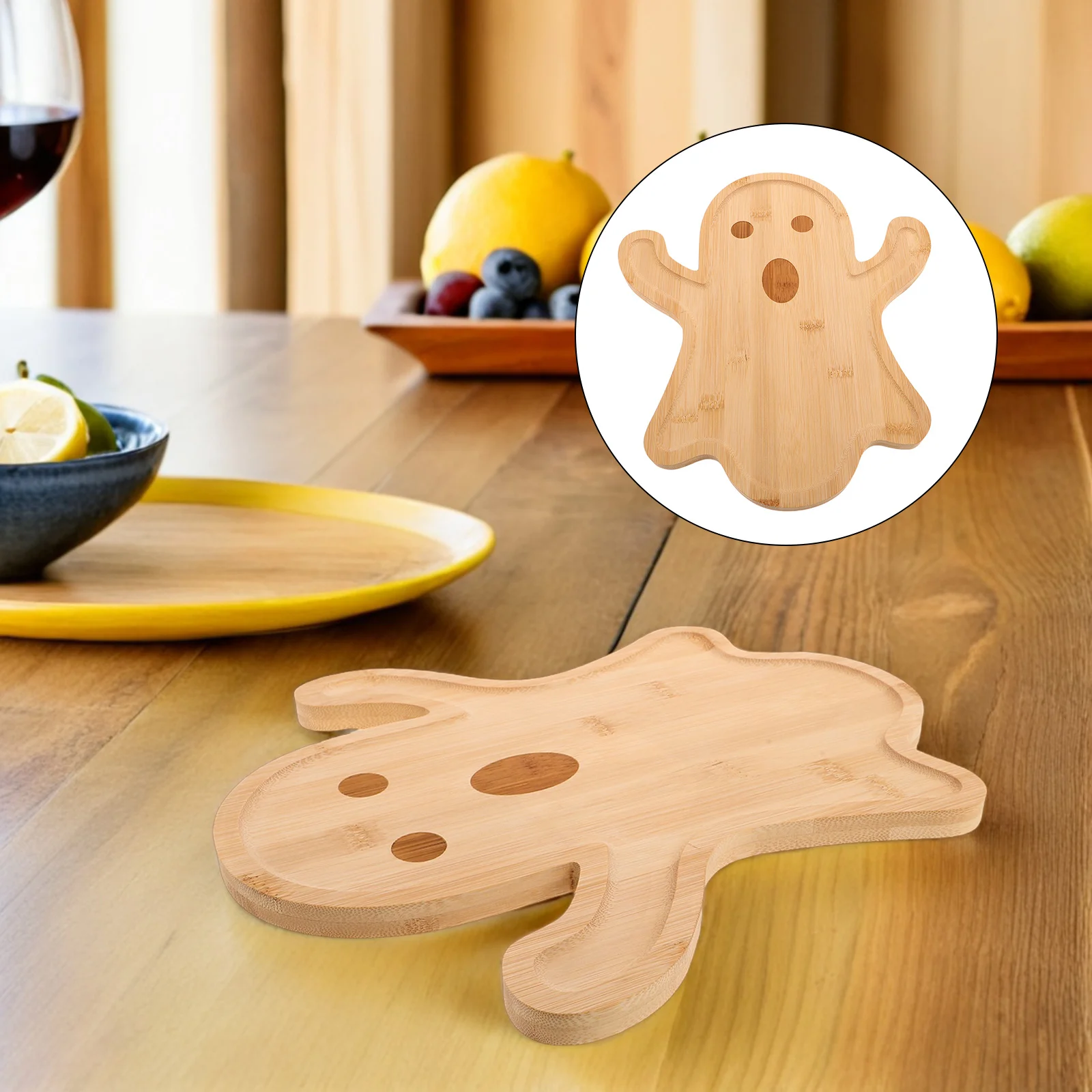 Деревянный поднос на Хэллоуин в форме призрака, деревенская хлебная доска, десертное блюдо для сбора деревянного подноса, деревянная тарелка, тарелка на Хэллоуин
Деревянный поднос на Хэллоуин в форме призрака, деревенская хлебная доска, десертное блюдо для сбора деревянного подноса, деревянная тарелка, тарелка на Хэллоуин