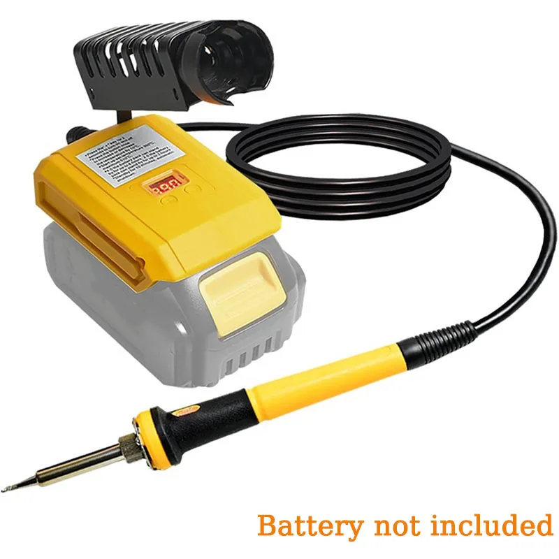 For Dewalt 18V 20V Battery 60W Cordless Electric Soldering Iron Welding Tool 300-500℃ Temperature Adjustable Fast Heating
For Dewalt 18V 20V Battery 60W Cordless Electric Soldering Iron Welding Tool 300-500℃ Temperature Adjustable Fast Heating
