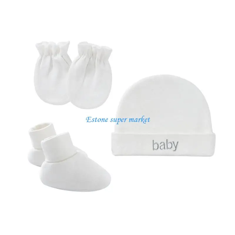 090B Baby Newborn Cotton Hat Gloves Foot Cover Set Newborn Single Layer
090B Baby Newborn Cotton Hat Gloves Foot Cover Set Newborn Single Layer