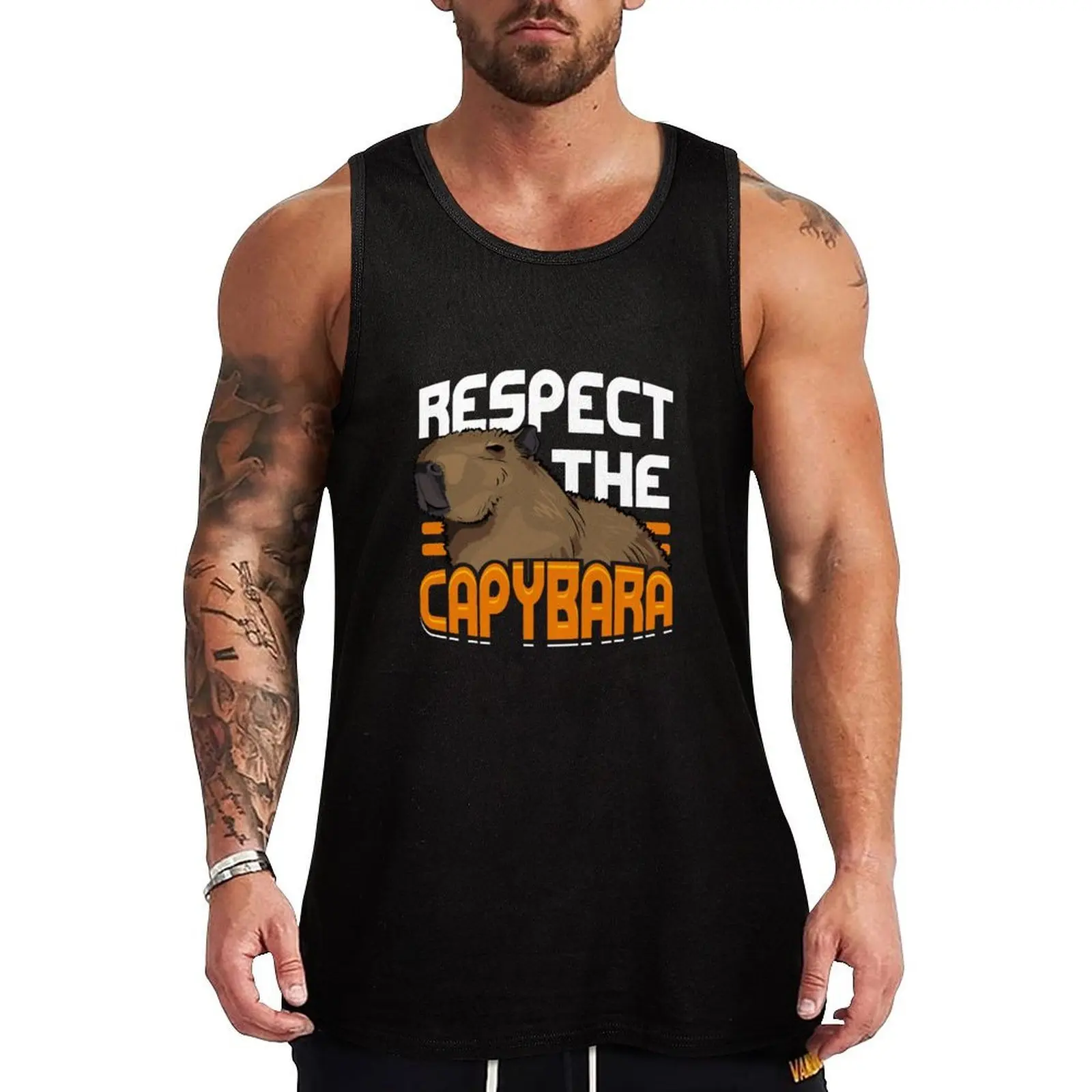 Respect the Capybara - Funny Capybara lover gift Tank Top Rugged Workwear Tank Top Durable Sleeveless Wear
Respect the Capybara - Funny Capybara lover gift Tank Top Rugged Workwear Tank Top Durable Sleeveless Wear