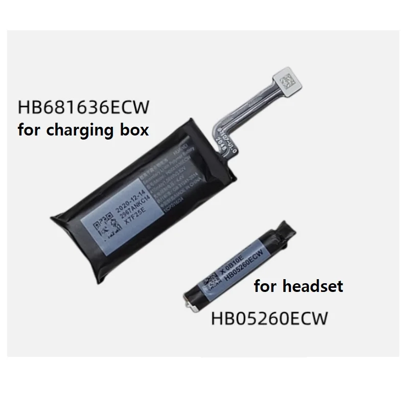 Battery for Huawei FreeBuds 3,4,4E Headset and Charging Box HB05260ECW HB681636ECW T0004C
Battery for Huawei FreeBuds 3,4,4E Headset and Charging Box HB05260ECW HB681636ECW T0004C