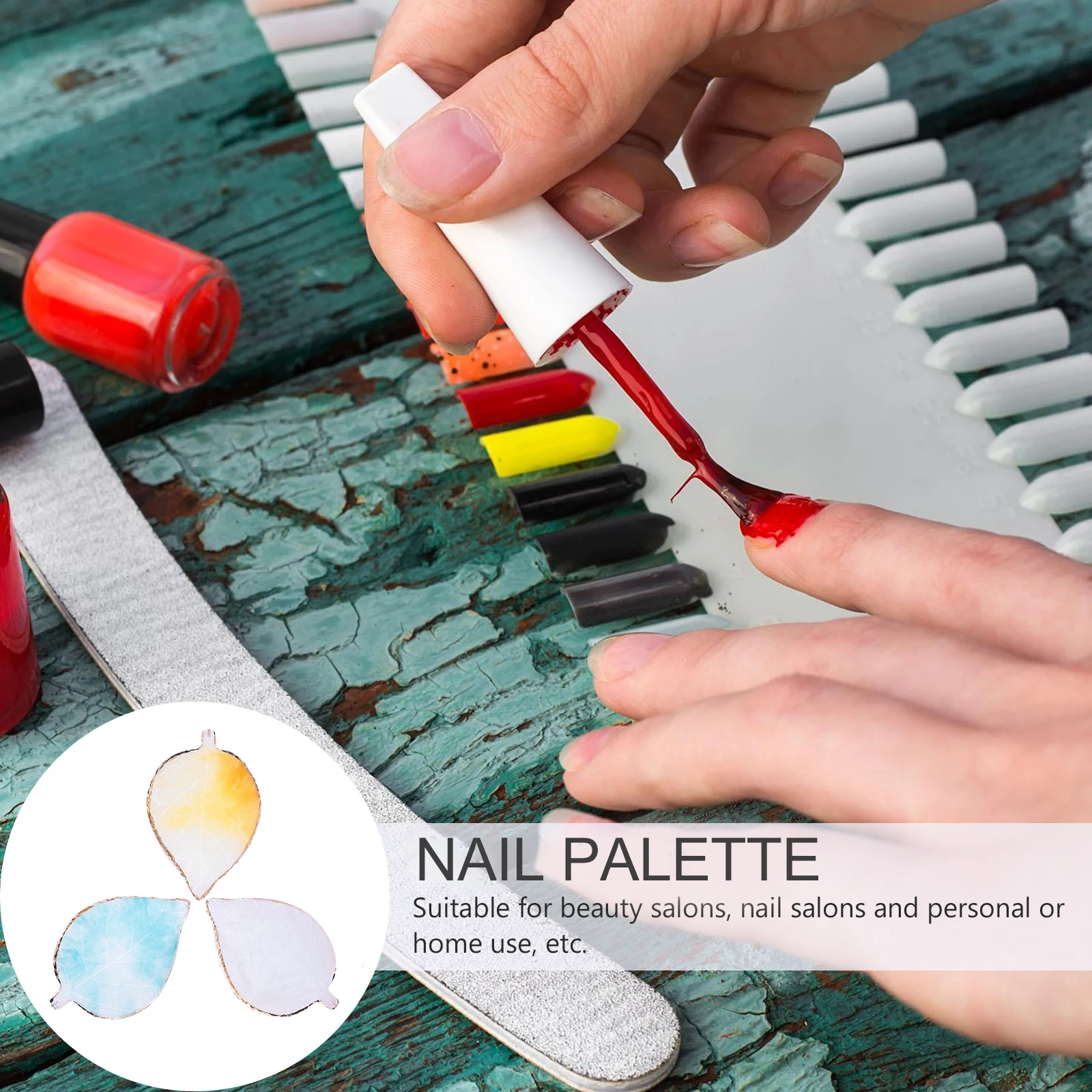 3pcs Nail Art Color Mixing Tray for Manicure DIY Display Lightweight Resin Agate Slice Creative Shape
3pcs Nail Art Color Mixing Tray for Manicure DIY Display Lightweight Resin Agate Slice Creative Shape