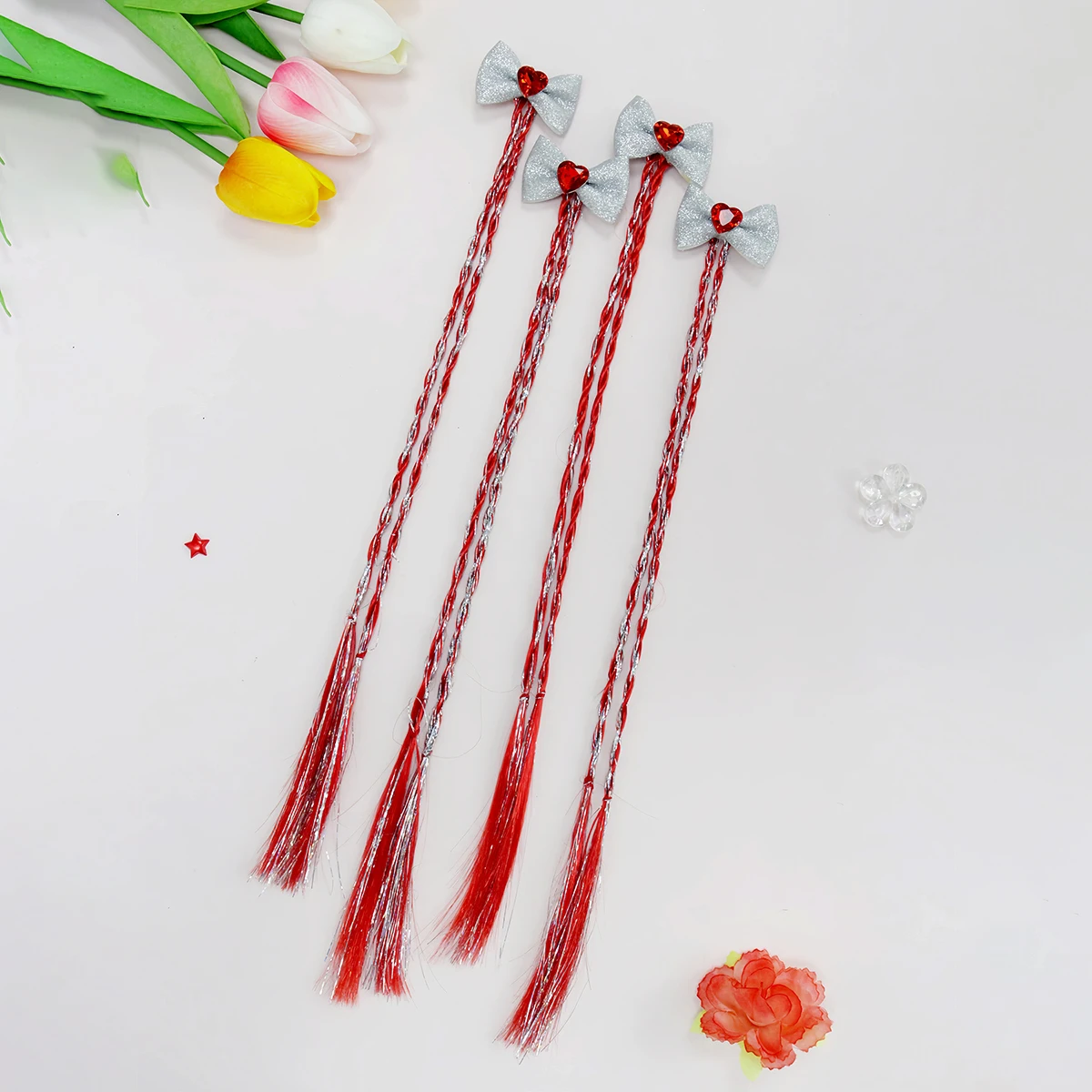 Заколка для волос с бантом на День святого Валентина — заколка для волос с красной сердцем и красной косой, сладкий крутой праздничный аксессуар для девочек
Заколка для волос с бантом на День святого Валентина — заколка для волос с красной сердцем и красной косой, сладкий крутой праздничный аксессуар для девочек