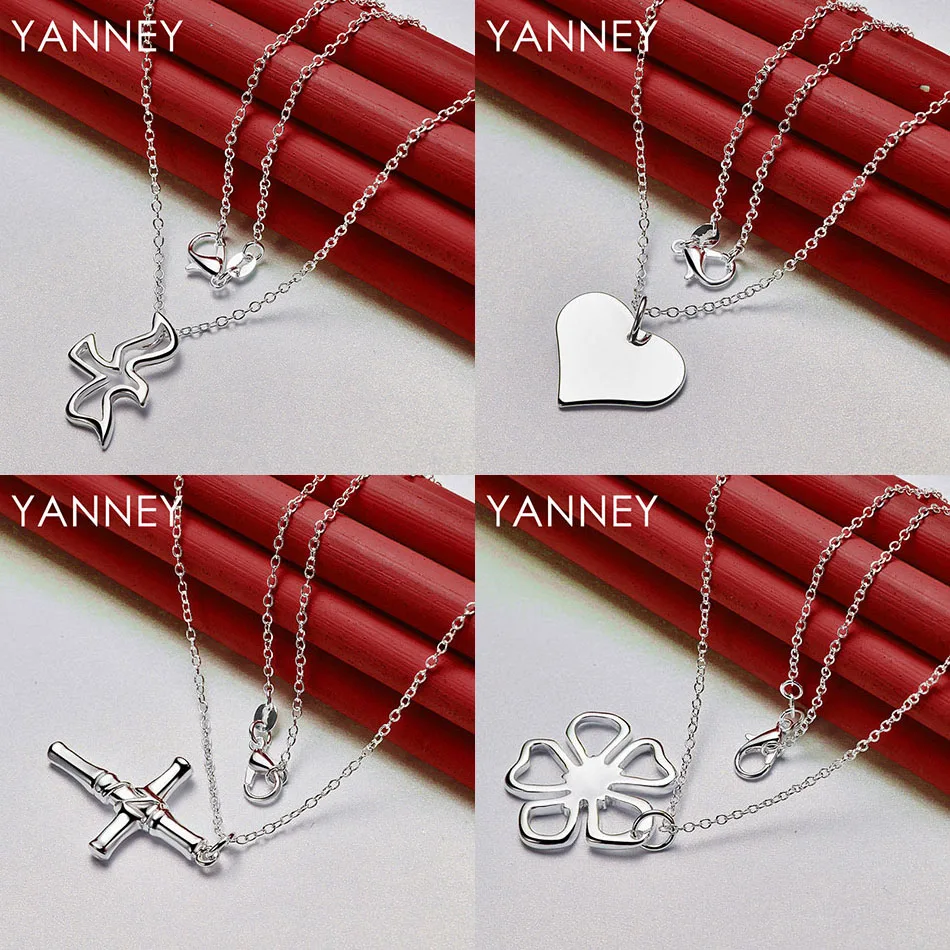 Fashion 925 Sterling Silver 16-30 Delicate Flower Cross Pendant Necklace Women Gift Wedding Accessories Elegant Party
Fashion 925 Sterling Silver 16-30 Delicate Flower Cross Pendant Necklace Women Gift Wedding Accessories Elegant Party