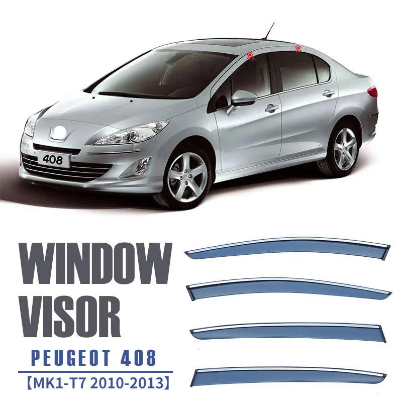 Для PEUGEOT 408 2010-2021+ Дефлекторы окон, козырьки от дождя и солнца, аксессуары для авто
Для PEUGEOT 408 2010-2021+ Дефлекторы окон, козырьки от дождя и солнца, аксессуары для авто