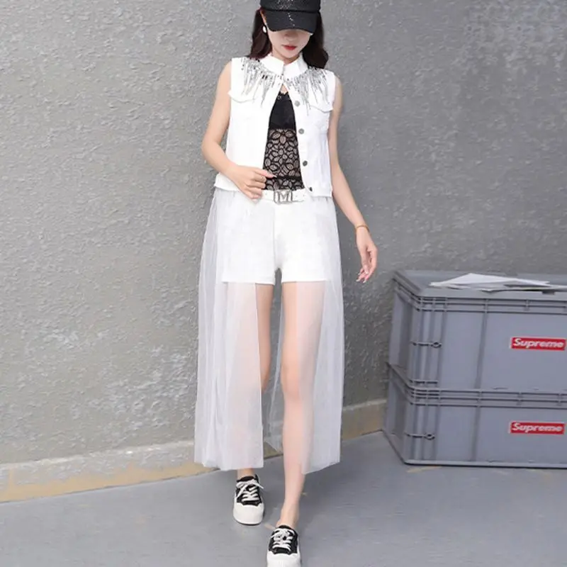 2026 Spring Women's Long Vest Coat New Collection Tassel Sequins Chain Clothings Sequins
2026 Spring Women's Long Vest Coat New Collection Tassel Sequins Chain Clothings Sequins