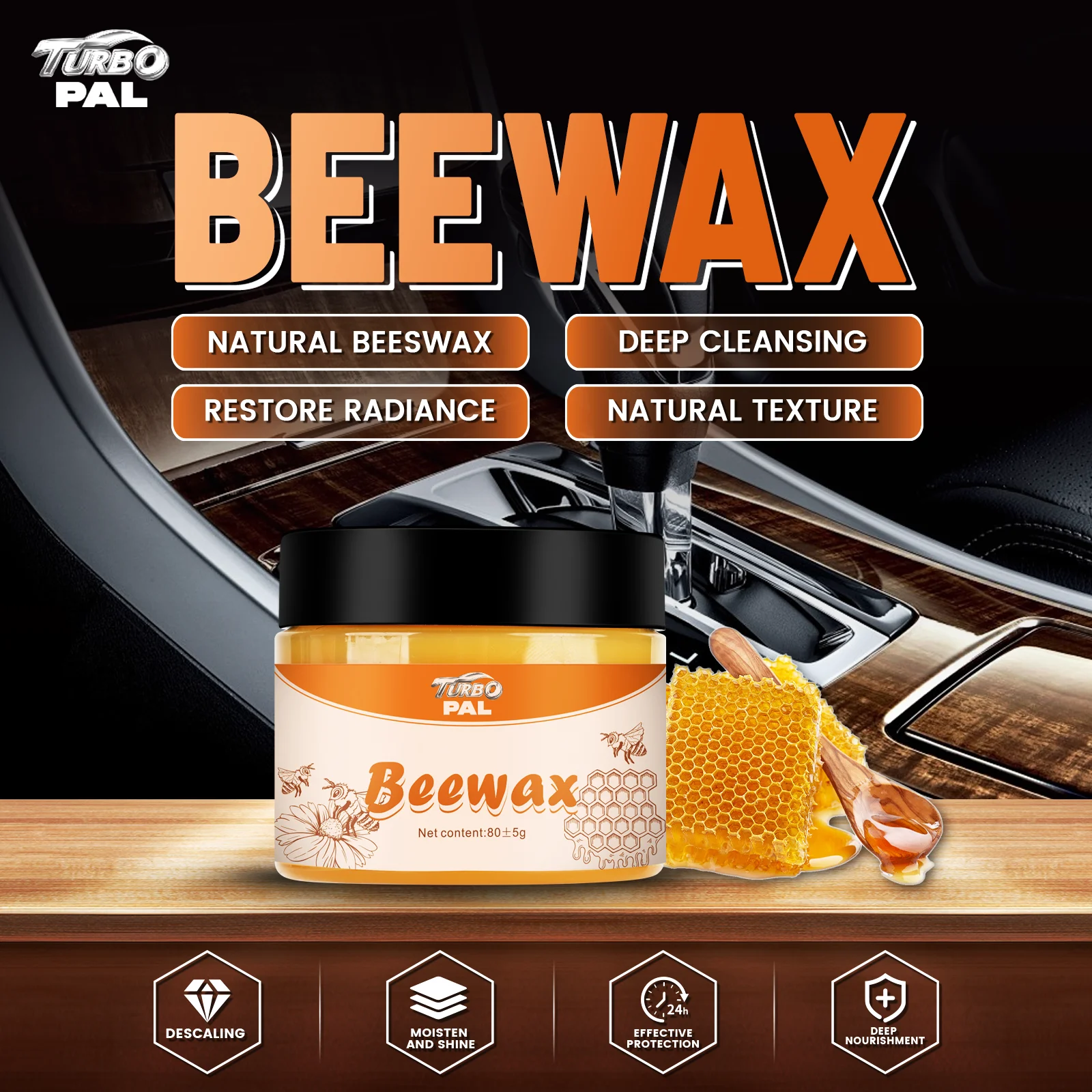 ТУРБОПАЛ Пчелиный воск, полировка салона автомобильной древесины, универсальный очиститель древесины и средство для ухода за мебелью, для дуба, сосны, бука
ТУРБОПАЛ Пчелиный воск, полировка салона автомобильной древесины, универсальный очиститель древесины и средство для ухода за мебелью, для дуба, сосны, бука