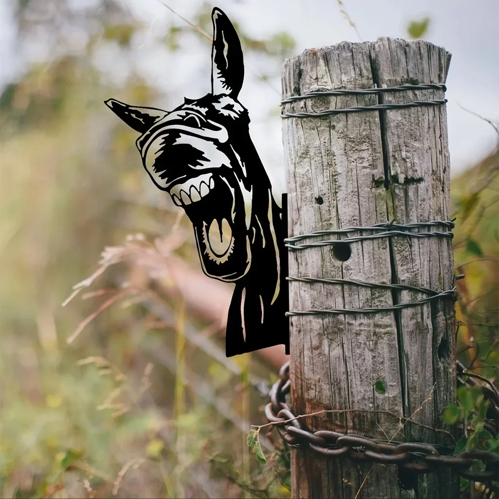 Hello Young Add A Touch of Whimsy To Garden with Adorable Iron Donkey Silhouette Wall Hanging Art Home Decoration for Garden Par
Hello Young Add A Touch of Whimsy To Garden with Adorable Iron Donkey Silhouette Wall Hanging Art Home Decoration for Garden Par