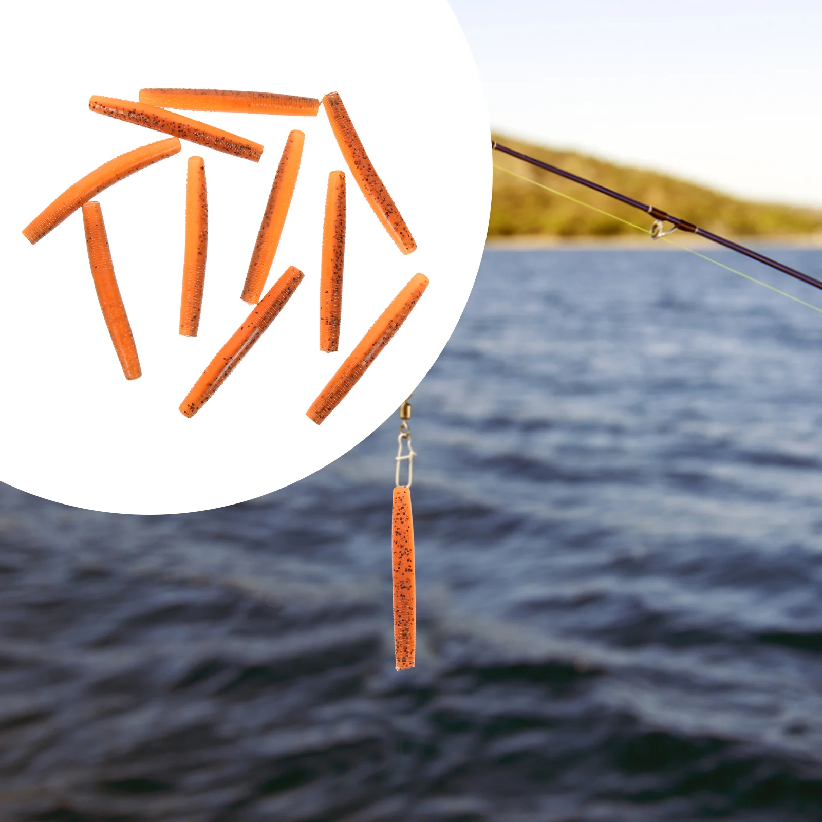 10 Pcs Floating Worm Bait Professional Fishing Lures Wear Resistant Reusable Freshwater Material Attract
10 Pcs Floating Worm Bait Professional Fishing Lures Wear Resistant Reusable Freshwater Material Attract