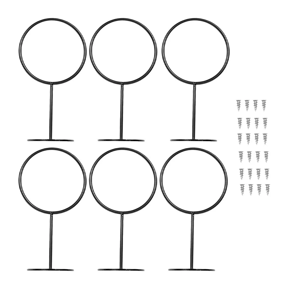 6Pcs Wall-Mounted Ball Holders Durable Iron Design Easy Installation Practical Functionality Household Storage
6Pcs Wall-Mounted Ball Holders Durable Iron Design Easy Installation Practical Functionality Household Storage