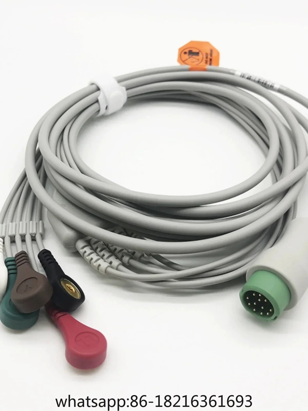 Compatible with Mindray PM9000/7000/T5 monitor integrated ECG lead wire 12 pin five lead American standard buckle
Compatible with Mindray PM9000/7000/T5 monitor integrated ECG lead wire 12 pin five lead American standard buckle