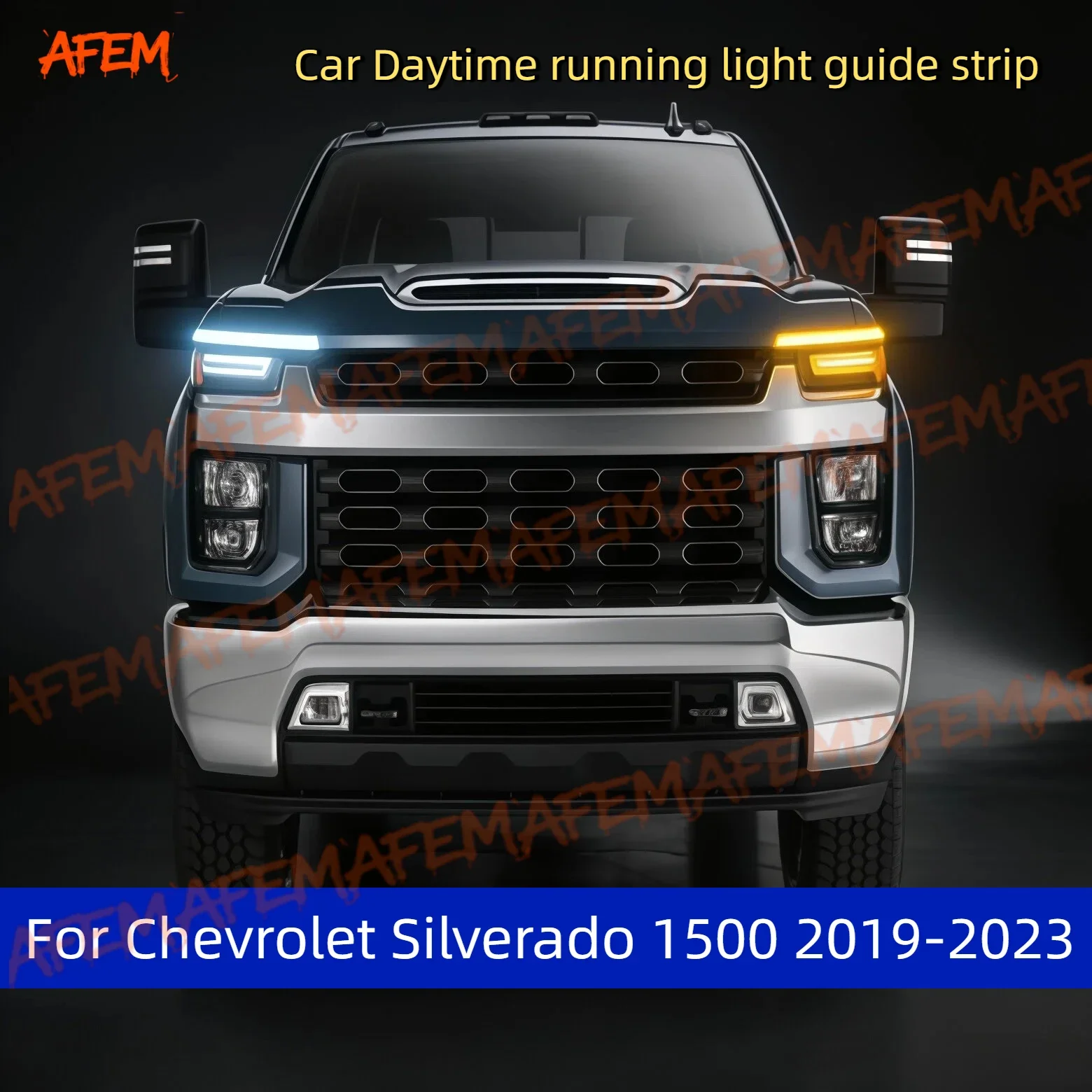 12V Led Guide Strip Headlight For Car Daytime Running Lights Turn Signal DRL Car Modification For Chevrolet Silverado 1500 19-23
12V Led Guide Strip Headlight For Car Daytime Running Lights Turn Signal DRL Car Modification For Chevrolet Silverado 1500 19-23