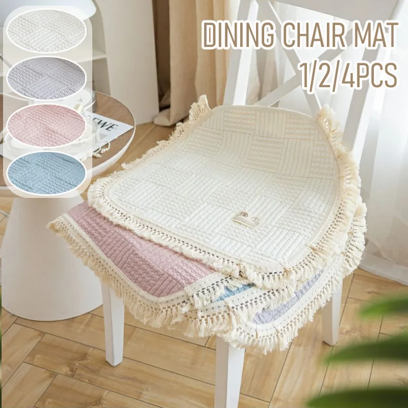 1/2/4PCS Modern Simple Chair Cushion Lace Decor Seat Pad Breathable Anti-slip Stool Cushion with Tassel Edge for Dining Room Use
1/2/4PCS Modern Simple Chair Cushion Lace Decor Seat Pad Breathable Anti-slip Stool Cushion with Tassel Edge for Dining Room Use