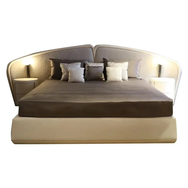American fabric bed, double bed high-end
American fabric bed, double bed high-end