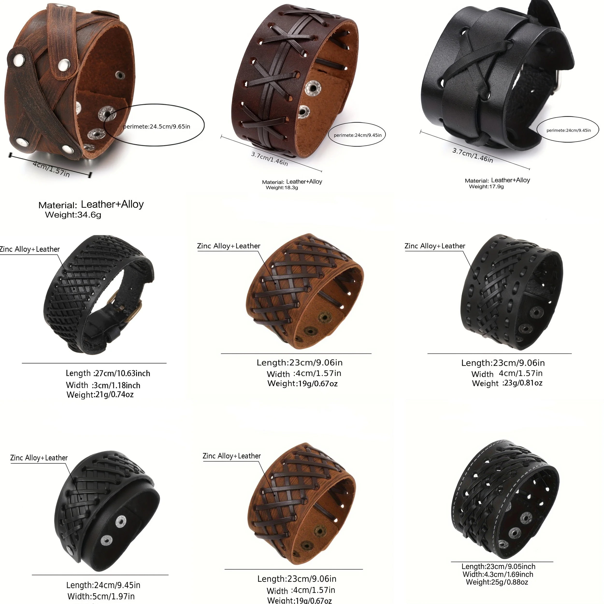Multi-style Handmade Weave Leather Wide Bracelets For Women /Man Vintage Beads Adjustable Cuff Bracelet
Multi-style Handmade Weave Leather Wide Bracelets For Women /Man Vintage Beads Adjustable Cuff Bracelet