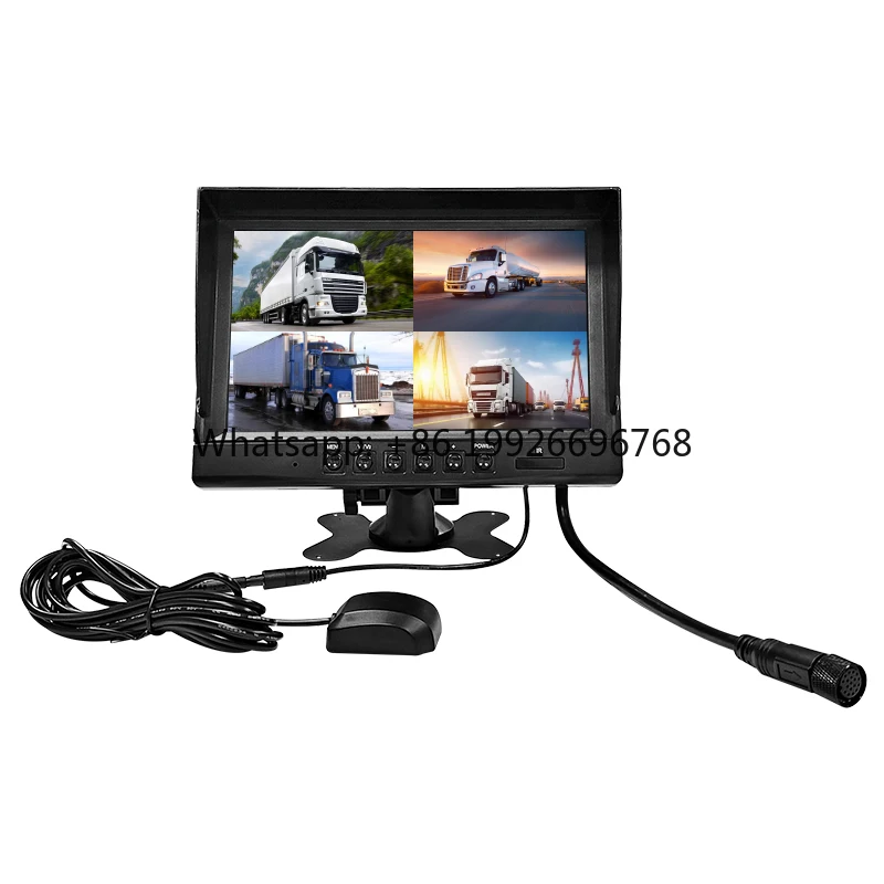 9 Inch IPS 4CH Monitor Quad Split Screen AHD Camera Input Full Color Vehicle Security Video Recorder 4G/WiFi/GPS Remote
9 Inch IPS 4CH Monitor Quad Split Screen AHD Camera Input Full Color Vehicle Security Video Recorder 4G/WiFi/GPS Remote