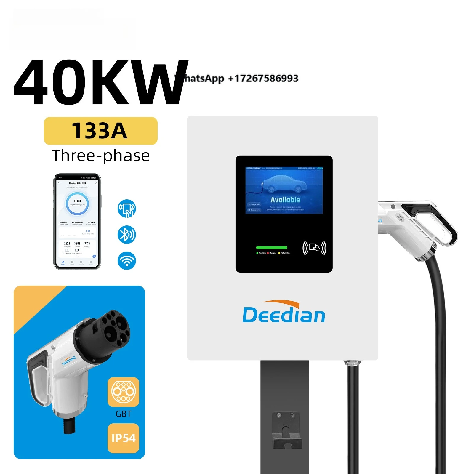 Wall Mounted Charging Pile 20Kw 30Kw 40Kw Dc Ev Charger Ccs1 Ccs2 Gbt Portable Home Charging Station Easy to Install and Use
Wall Mounted Charging Pile 20Kw 30Kw 40Kw Dc Ev Charger Ccs1 Ccs2 Gbt Portable Home Charging Station Easy to Install and Use