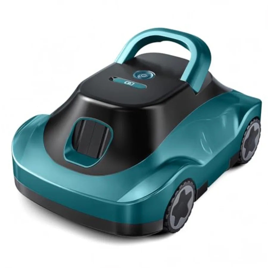 Above-ground flat pools up to 2200 sq.ft: cordless robotic pool cleaner, ABS plastic, blue, 180-min runtime, 2.7L filter basket
Above-ground flat pools up to 2200 sq.ft: cordless robotic pool cleaner, ABS plastic, blue, 180-min runtime, 2.7L filter basket