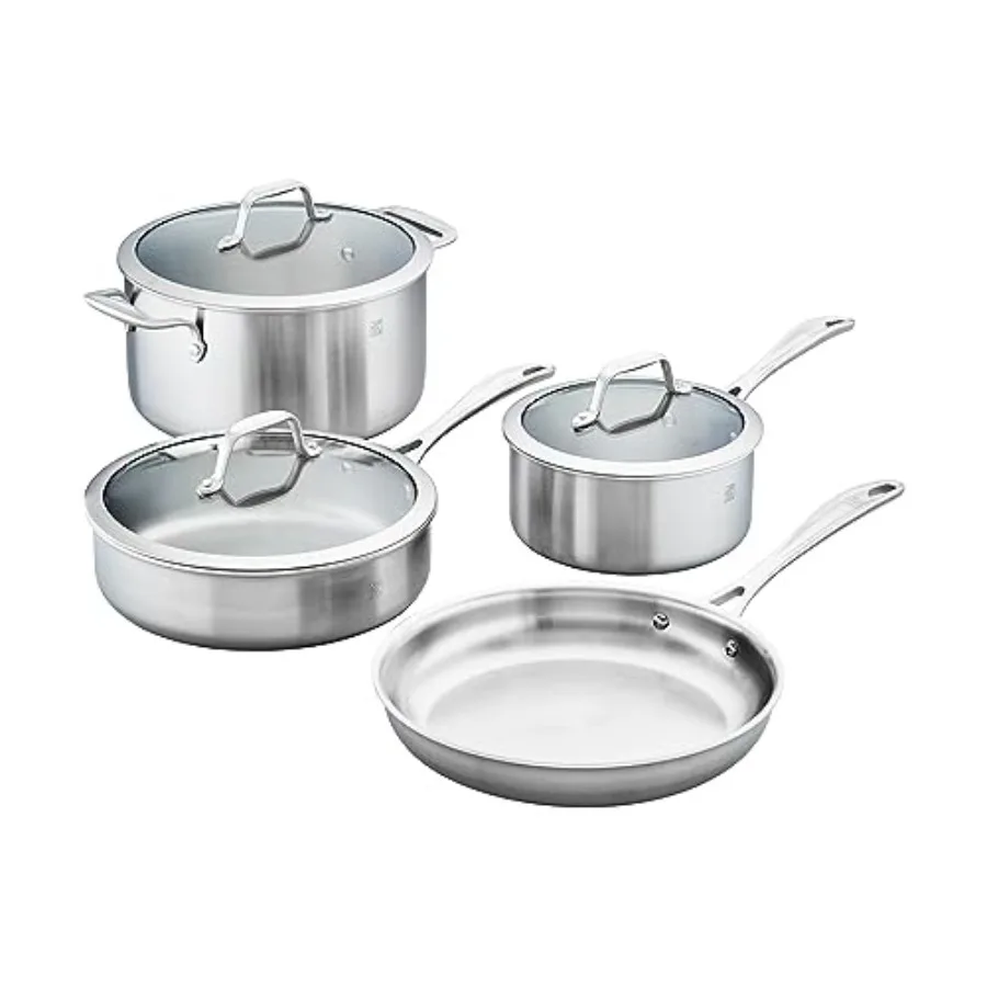 3-ply 7-pc Stainless Steel Cookware Set
3-ply 7-pc Stainless Steel Cookware Set