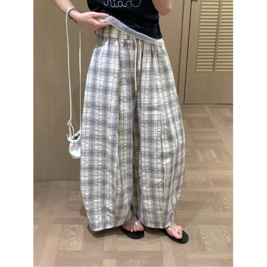 Fashionable Checkered High Waist Wide Leg Casual Pants Airy Style Korean Chic Summer New Arrival Women's All-Match Slimming T...
Fashionable Checkered High Waist Wide Leg Casual Pants Airy Style Korean Chic Summer New Arrival Women's All-Match Slimming T...