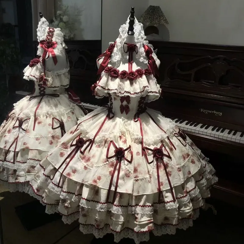 Handmade Girls Birthday Lolita Dress Trailing Princess Adult Party Dress Women Wedding High Quality Dress Photography Clothes
Handmade Girls Birthday Lolita Dress Trailing Princess Adult Party Dress Women Wedding High Quality Dress Photography Clothes