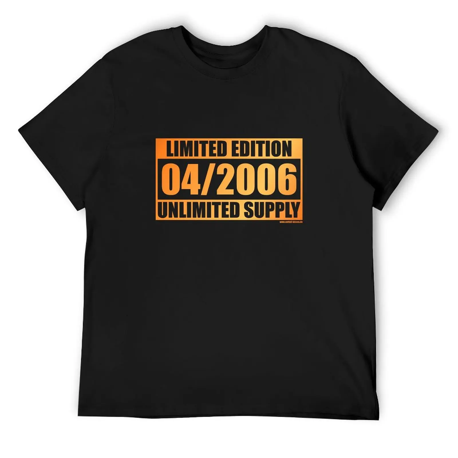 18th birthday Limited Edition - Unlimited Supply 04/2006 T-Shirt Funny t-shirt plus size clothes man clothes mens white t shirts
18th birthday Limited Edition - Unlimited Supply 04/2006 T-Shirt Funny t-shirt plus size clothes man clothes mens white t shirts