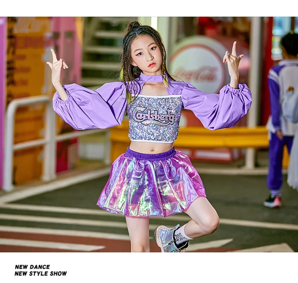 2025 Catwalk Show Clothes Girls Puff Sleeve Sequins Tops Laser Skirt Kids Dancer Outfit Hip Hop Jazz Dancing Stage Costume yj448
2025 Catwalk Show Clothes Girls Puff Sleeve Sequins Tops Laser Skirt Kids Dancer Outfit Hip Hop Jazz Dancing Stage Costume yj448