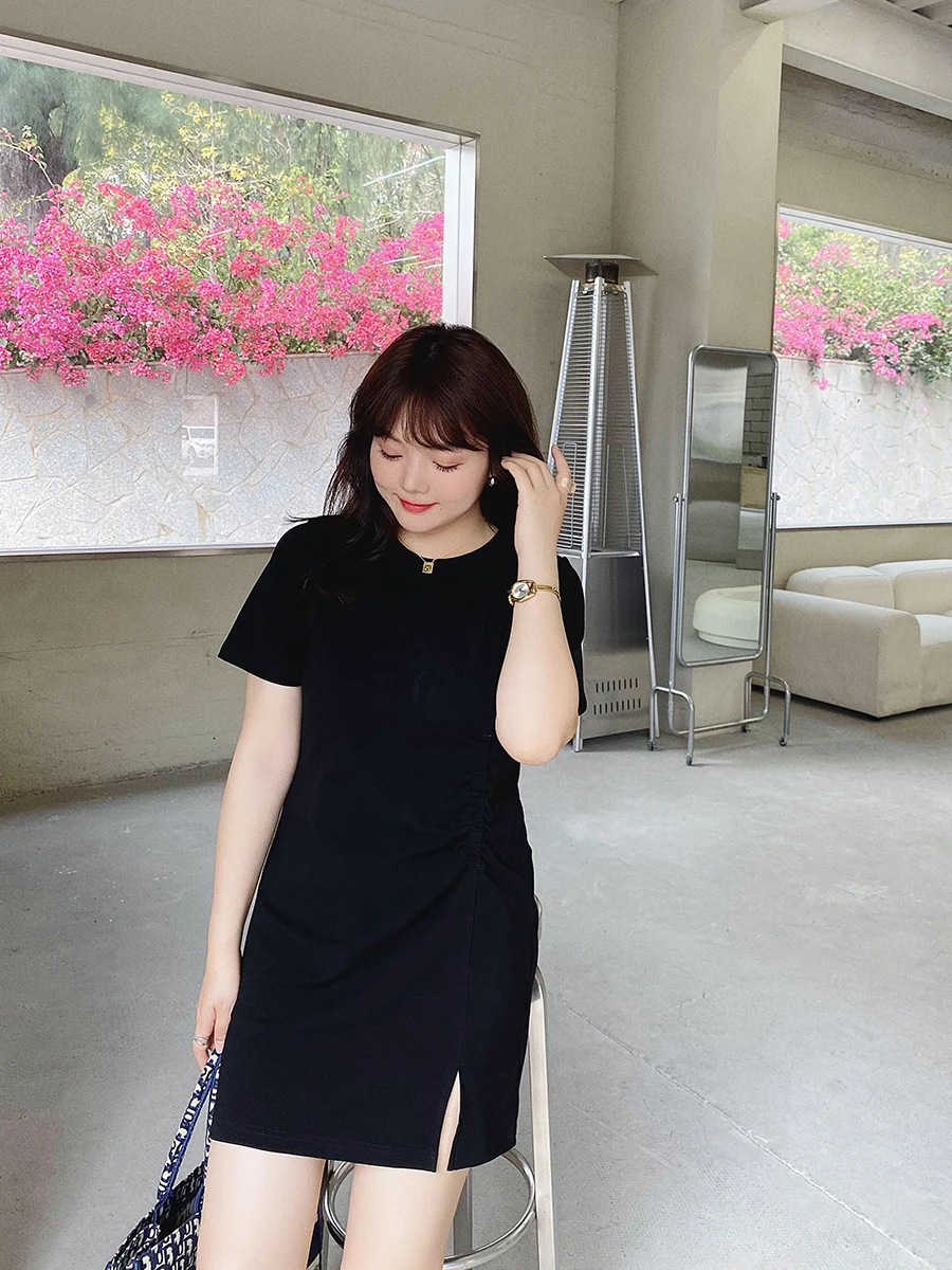 Monika plus Size Women's Dress Suitable for Plump People round Neck Maternity Dress Summer New Style Slimming Belly Covering ...
Monika plus Size Women's Dress Suitable for Plump People round Neck Maternity Dress Summer New Style Slimming Belly Covering ...
