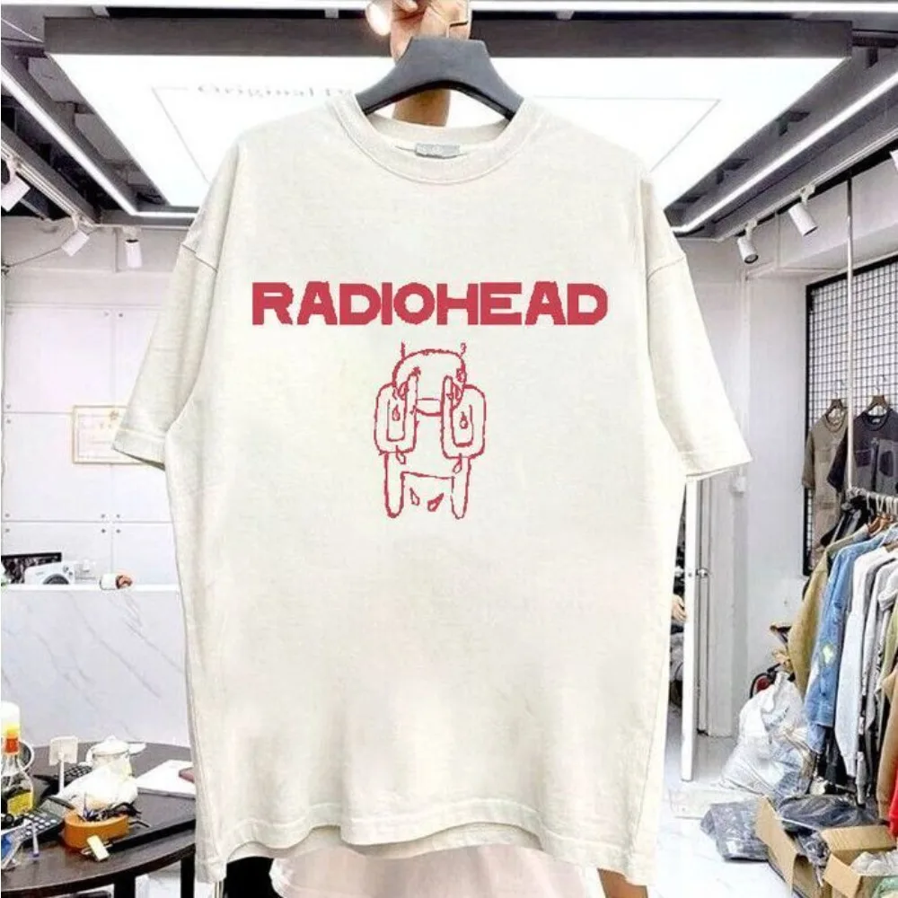 Vintage Rock Band Radiohead T Shirt Men Cotton T-shirts Hip Hop The Bends Music Album Oversize Harajuku Top Print Tee Shirt
Vintage Rock Band Radiohead T Shirt Men Cotton T-shirts Hip Hop The Bends Music Album Oversize Harajuku Top Print Tee Shirt