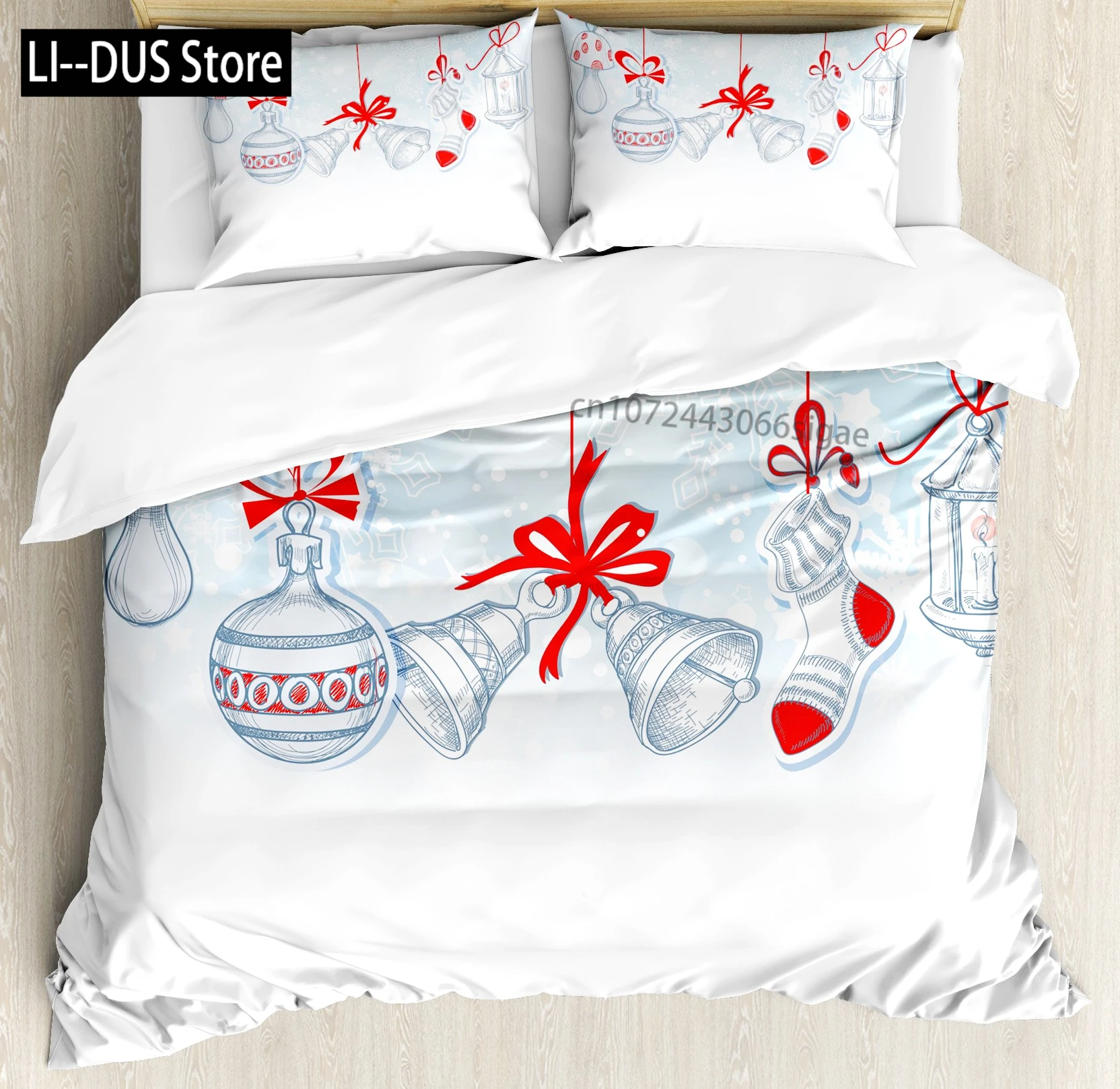 Snow Christmas Duvet Cover Set, Decorative 3 Piece Bedding Set With 2 Pillow Shams, Single King Queen Twin Size Bed Collection
Snow Christmas Duvet Cover Set, Decorative 3 Piece Bedding Set With 2 Pillow Shams, Single King Queen Twin Size Bed Collection