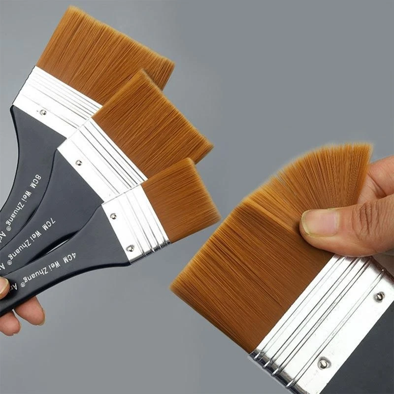 P5EA Artist Flat Paint Brush Large Wash Brush Nylon Hair for Gesso Varnishes Painting
P5EA Artist Flat Paint Brush Large Wash Brush Nylon Hair for Gesso Varnishes Painting