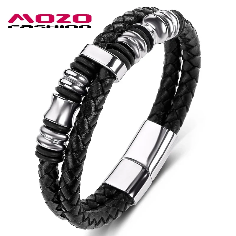 Classic Leather Rope Chain Bracelets, Stainless Steel, Magnetic Bead, String Buckle, High Quality Bangles, Fashion Brand Jewelry
Classic Leather Rope Chain Bracelets, Stainless Steel, Magnetic Bead, String Buckle, High Quality Bangles, Fashion Brand Jewelry