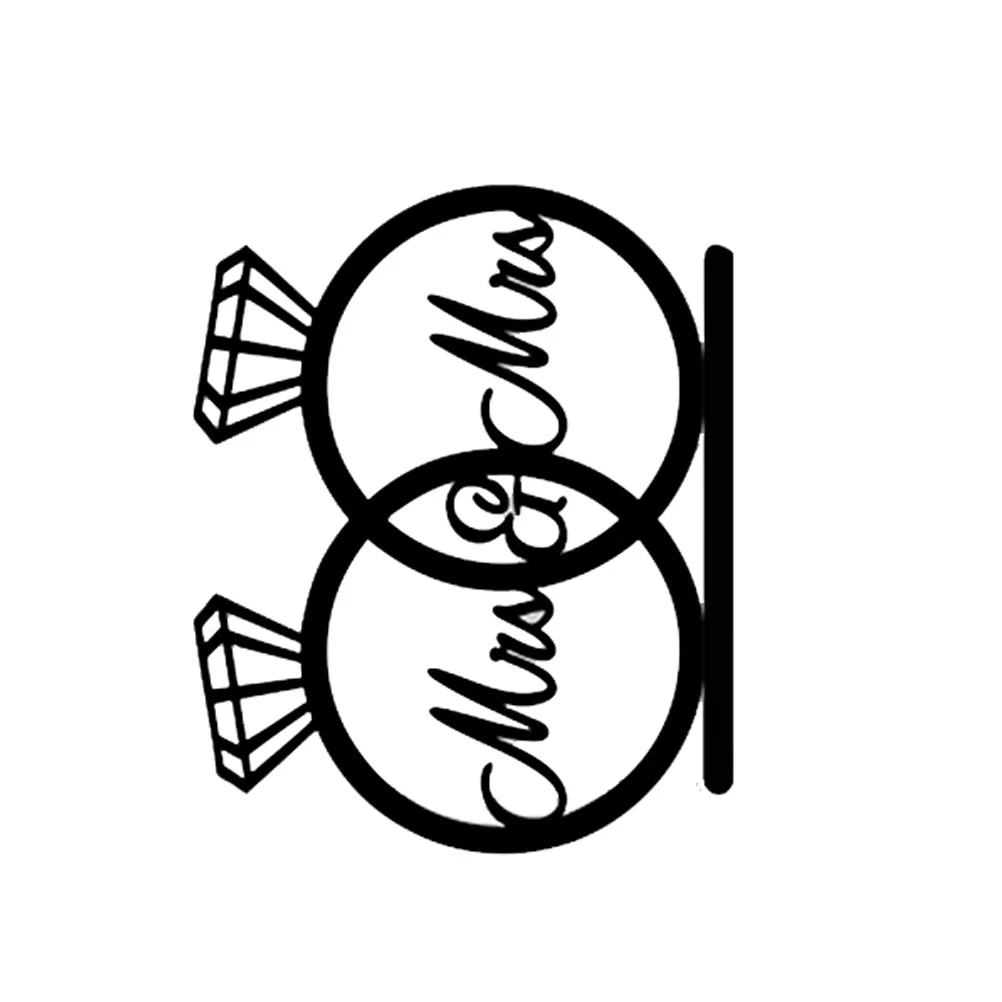 Mrs Mrs Rings Shape Black Acrylic Cake Topper Decoration for Wedding Birthday Anniversary Parties Cake Toppeer
Mrs Mrs Rings Shape Black Acrylic Cake Topper Decoration for Wedding Birthday Anniversary Parties Cake Toppeer