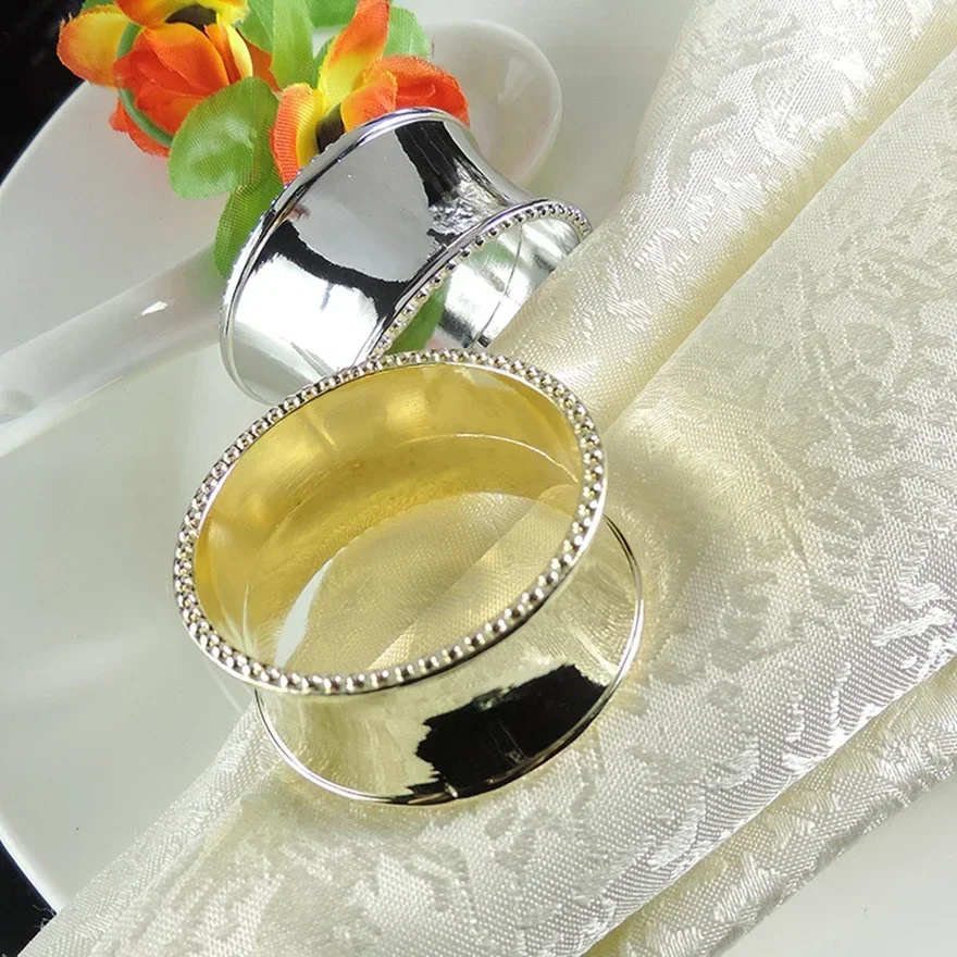 12PCS Stylish and simple round beaded Napkin rings Metal napkin holder,Table decoration and accessories, High Quality
12PCS Stylish and simple round beaded Napkin rings Metal napkin holder,Table decoration and accessories, High Quality