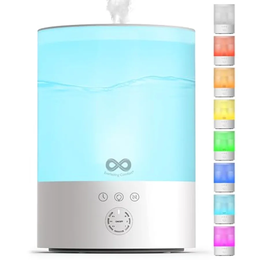 2.5L Top Fill Humidifier for Bedroom Quiet Easy to Fill and Clean 24HR Runtime Night Lights Timer Ultrasonic Cool Mist Auto Shu
2.5L Top Fill Humidifier for Bedroom Quiet Easy to Fill and Clean 24HR Runtime Night Lights Timer Ultrasonic Cool Mist Auto Shu