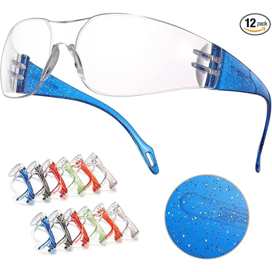Kids Safety Glasses, Scratch, Impact Resistant Safety Goggles with Clear Lens Assorted Twinkle Color Frame, Eyewear for Lab, Sports,Shooting, Landscaping, Child Youth Size,12 Pack,6 Twinkle Colors
Kids Safety Glasses, Scratch, Impact Resistant Safety Goggles with Clear Lens Assorted Twinkle Color Frame, Eyewear for Lab, Sports,Shooting, Landscaping, Child Youth Size,12 Pack,6 Twinkle Colors