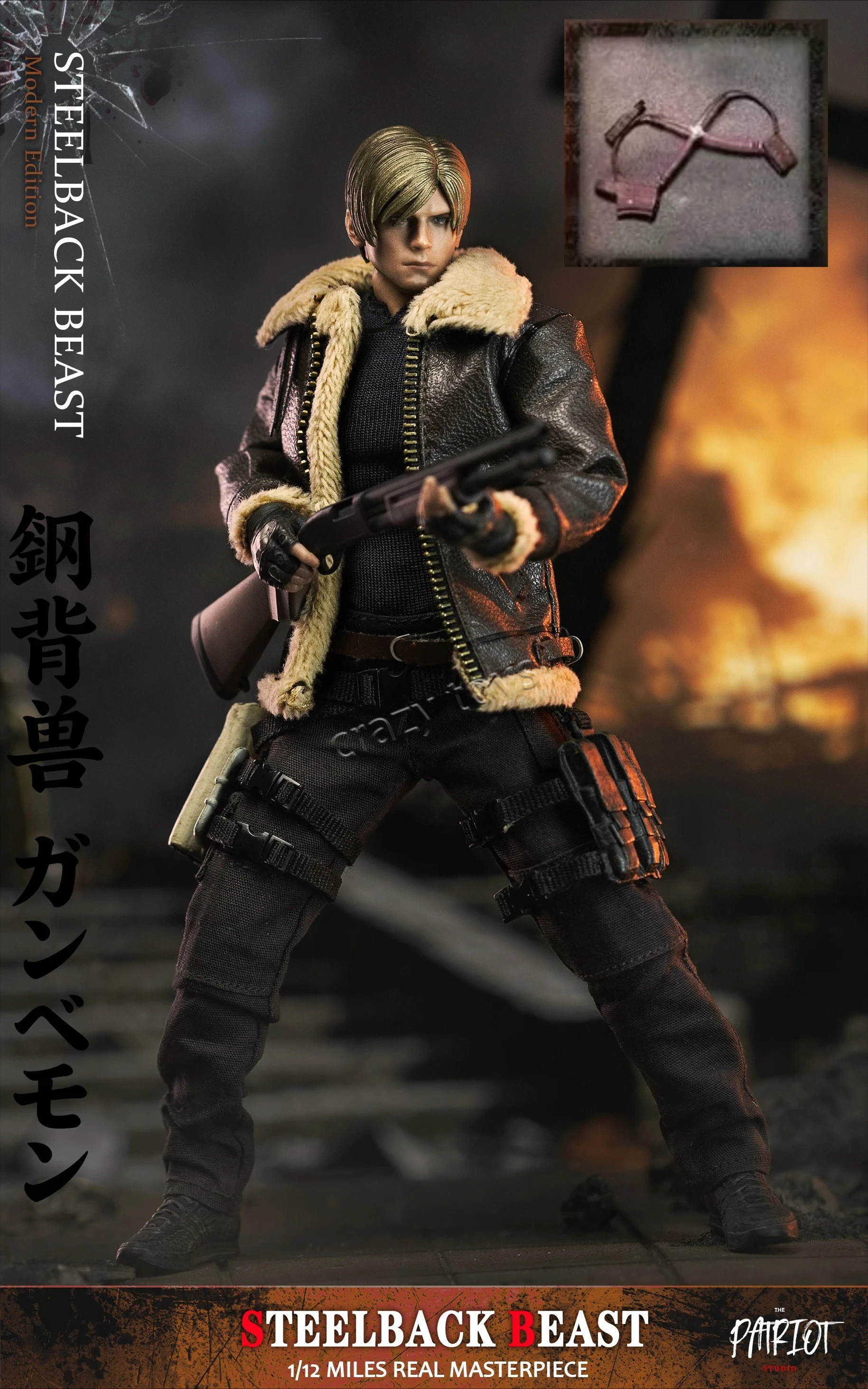In Stock Patriot Studio Leon S Kennedy STEELBACK BEAST Various Accessories 6-inch Action Figure
In Stock Patriot Studio Leon S Kennedy STEELBACK BEAST Various Accessories 6-inch Action Figure