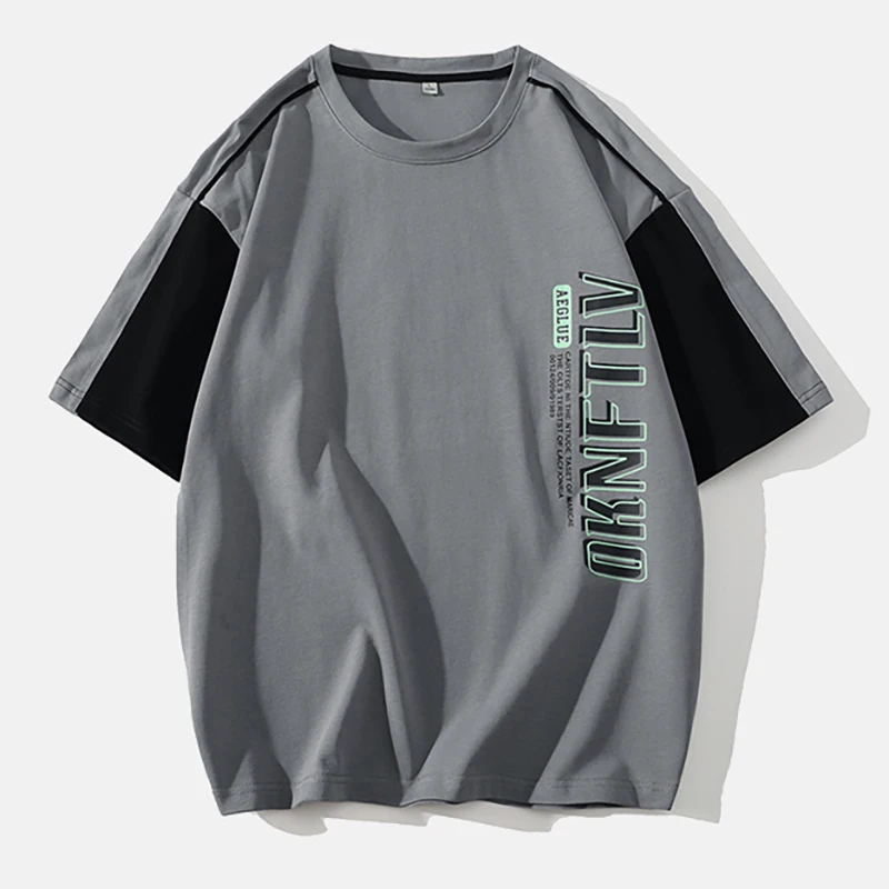 Fashion O-Neck Spliced Korean Printed Letter T-Shirts Men's Clothing 2024 Summer New Loose All-match Tops Casual Tee Shirt
Fashion O-Neck Spliced Korean Printed Letter T-Shirts Men's Clothing 2024 Summer New Loose All-match Tops Casual Tee Shirt